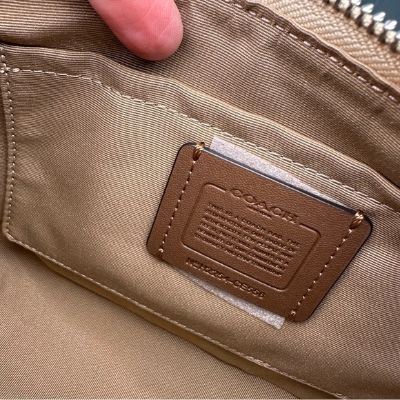 Coach Teri Refined Pebble Leather Convertible Strap Shoulder Bag - Picture 16 of 17